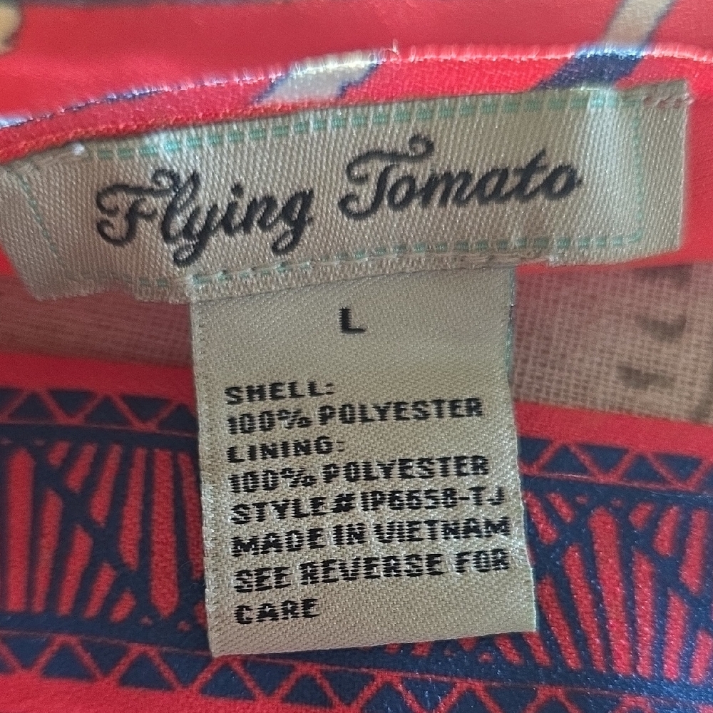 Flying Tomato Red and Pink Halter Romper - Picture 2 of 8